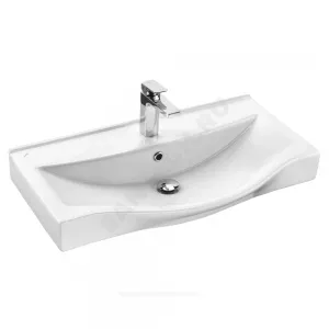 Умывальник мебельный Беверли 80 1 отверстие под смеситель по центру Santek 1.WH30.2.422