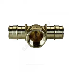 Тройник для PE-X труб радиальный латунь Дн 25х3/4"х25 ВР GX154 Giacomini GX154Y045