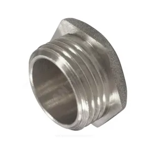 Заглушка латунь никель Ду 15 (1/2") НР VALFEX VF.583.N.012