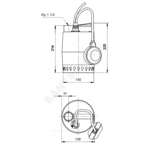 Насос дренажный Unilift KP 150-A1 1х220-230В/50 Гц Grundfos 011H1800