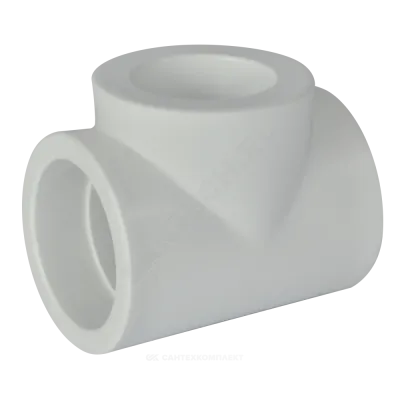 Тройник PP-R переходной белый внутренняя пайка Дн 40х25х40 RTP (РосТурПласт) 10772