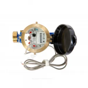 Счётчик х/в крыльчатый одноструйный Ду 15 Ру16 Qn=1,5 м3/ч 40С L=110мм резьба импульсный В/К IP68 ВКМ ДГ2 Декаст 71-15-03