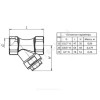Фильтр сетчатый Y-образный латунь Ду 25 Ру16 G1" ВР ФСКО Пензапромарматура 02331000