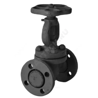 Клапан запорный сталь 15с52нж11 Ду 40 Ру63 Тмакс=400 оС фл Россия КЗ 21200