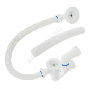 Слив-перелив для ванны регулируемый 1 1/2"x40 выпуск с пластиковой решёткой D=70мм Эконом Орио Е-60081