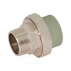 Муфта PP-R комбинированная разъемная серая Дн 20х1" НР RTP (РосТурПласт) 15808