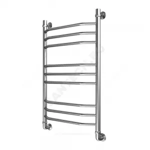 Полотенцесушитель водяной нерж сталь Лесенка Ду 25 (1") НР 400х400мм 4П нижнее подключение в/к соединитель (1"х3/4") Элит-Вектра Элит-Металл В-33-01