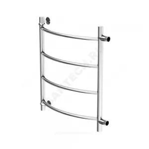 Полотенцесушитель водяной нерж сталь Лесенка Ду 25 (1") НР 500х500мм 4П боковое подключение б/к Уют Элит-Металл ВПБ-23-06