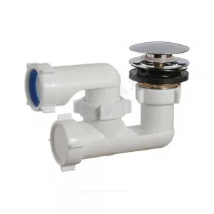 Сифон для поддона регулируемый 1 1/2"x50/40 слив клапан "клик-клак" (грибок), пробка D=70мм Орио А-2558