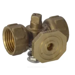 Кран для манометра 3-ходовой латунь 11б18бк(ф) Ду 15 Ру16 ВР G1/2"-М20х1,5 без рукоятки с фланцем Пензапромарматура 01311200
