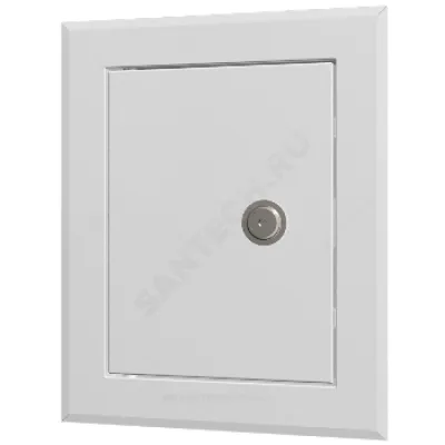 Люк-дверца с замком 300х300 полимер белый Ral 9003 Эра ЛТ3030МЗ