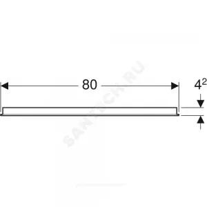 Зеркало Option 80 с подсветкой Geberit 500.588.00.1