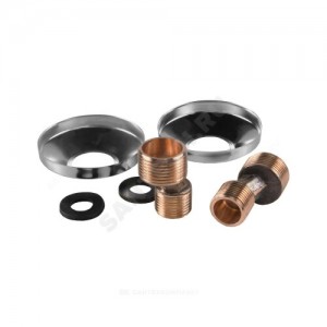 Комплект эксцентриков для смесителя 3/4"x1/2" с отражателями Serra Комплект эксцентриков для смесителя 3/4"x1/2" с отражателями Serra
