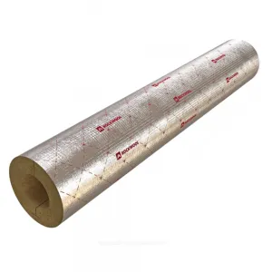 Цилиндр вырезной минеральная вата ROCKWOOL 80 кашированный армированной фольгой 50/35 L=1м ROCKWOOL 332000