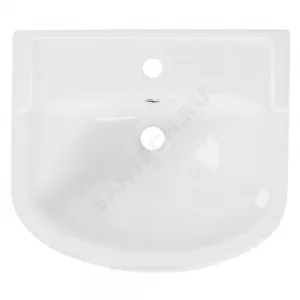 Умывальник мебельный Акватон 52 1 отверстие под смеситель по центру белый Santeri 1.3120.1.S00.11B.0