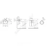 Умывальник угловой подвесной Connect Spare Arc 45 Ideal Standard E793101 .