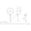 Термометр биметаллический радиальный Дк100 L=64мм G1/2" -30+70С БТ-52.211 Росма 00000002624