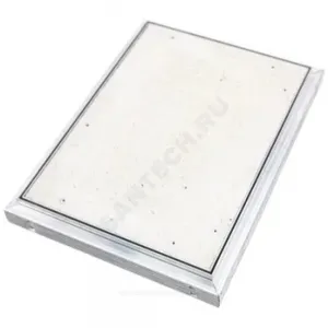 Люк под плитку нажимной алюминий 200х300 на износоустойчивой петле Эра CERAMO OPTIMUM D2030