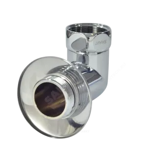 Соединитель для полотенцесушителя латунь Ду 25 1"x1" нак/гайка/НР угловой хром Элит-Металл SG741SCH1010