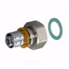 Муфта МП латунь пресс Дн 20х1/2" Ру10 с накидной гайкой MLC Uponor 1015283 Муфта МП латунь пресс Дн 20х1/2" Ру10 с накидной гайкой MLC Uponor 1015283