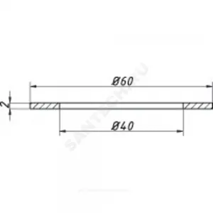 Прокладка для решетки ПВХ 40х85мм Орио П-1000