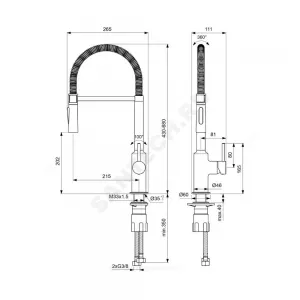 Смеситель для кухонной мойки ручка сбоку одноручный CERALOOK Ideal Standard BC302AA