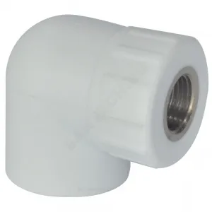 Угольник PP-R комбинированный белый Дн 25х1/2" ВР RTP (РосТурПласт) 10792