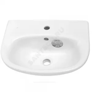 Умывальник подвесной Zeta 55 1 отверстие под смеситель по центру белый Jika 8.1039.1.000.104.9