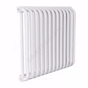 Радиатор трубчатый РС 2-500 18 секций с т/клапаном с нижней подводкой прав ВР G 1/2" RAL 9016 (Белый) КЗТО РС250018НП