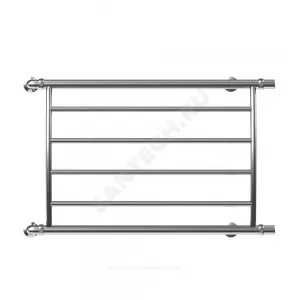 Полотенцесушитель водяной нерж сталь Лесенка Ду 25 (1") НР 500х700мм 4П нижнее подключение в/к соединитель (1"х3/4") Бочонок Элит-Металл В-11-04