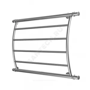 Полотенцесушитель водяной нерж сталь Лесенка Ду 25 (1") НР 500х700мм 4П нижнее подключение в/к соединитель (1"х3/4") Бочонок Элит-Металл В-11-04