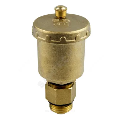 Воздухоотводчик автоматический латунь 5001 Ду 15 Ру10 G1/2" НР с клап Aquasfera 5001-01