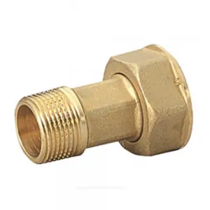 Полусгон латунь R37 Ду 15 1/2"xG3/4" НР/нак/гайка Giacomini R37Y003