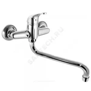 Смеситель для кухонной мойки одноручный нижний излив Д18 L-220мм Стройка ЦС-СМ 294-2 D35 М-42 Центр Сантехники (Подольск) СТ300501.10