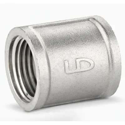 Муфта латунь никель Ду 20 (3/4") ВР LD LD.67.502.20