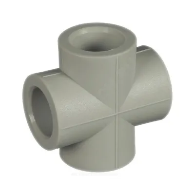 Крестовина PP-R серая внутренняя пайка Дн 32 RTP (РосТурПласт) 10924