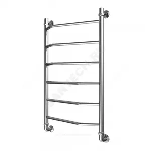 Полотенцесушитель водяной нерж сталь Лесенка Ду 25 (1") НР 400х400мм 4П нижнее подключение в/к соединитель (1"х3/4") Флай Элит-Металл В-29-01