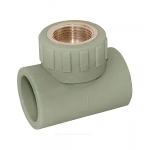 Тройник PP-R комбинированный серый Дн 20х1/2" ВР RTP (РосТурПласт) 10985