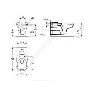 Унитаз подвесной Унитаз подвесной