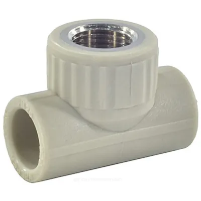 Тройник PP-R комбинированный серый ВР Дн 32х1/2" VALFEX 10127232Г