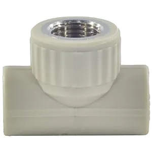 Тройник PP-R комбинированный серый Дн 20х1/2" ВР VALFEX 10127020Г