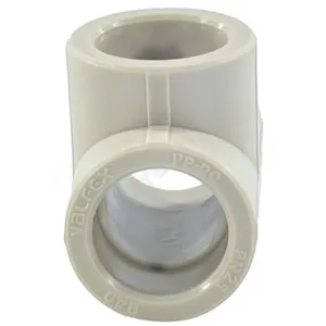 Тройник PP-R серый Дн 20 внутренняя пайка VALFEX 10111020Г