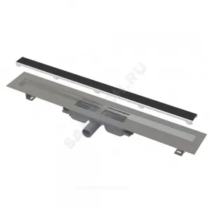 Лоток душевой с гидрозатвором Дн 50 1150х56мм с решеткой под кладку плитки горизонтальный выпуск Alca Plast APZ15S-1150