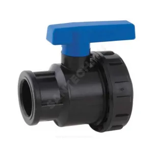 Кран шаровой компрессионная 1 1/2"x1 1/2" ВР/ВР Ру10 RTP (РосТурПласт) 16358