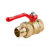 Кран шаровой латунь Стандарт 222 аналог 11б27п1 Ду 25 Ру16 ВР/"американка" полнопроходной рычаг ГАЛЛОП 103158