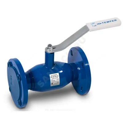 Кран шаровой сталь 11с67п Ду 125 Ру16 фл Temper 28620125
