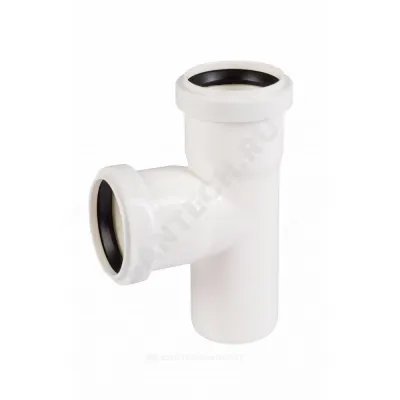 Тройник PP-H белый HT HTEAw Дн 50х50х87гр б/нап в/к Ostendorf 559670