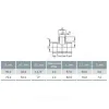 Тройник НПВХ под клеевое соед переходной Дн 75х2"х50х90гр Ру10 НР Агригазполимер 206-010