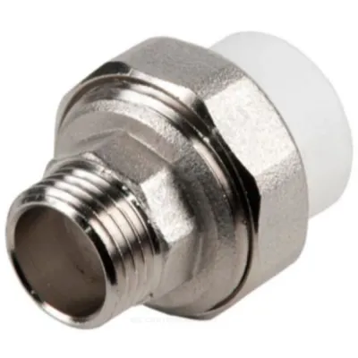 Муфта PP-R комбинированная разъемная белая НР Дн 20х3/4" VALFEX 10156120