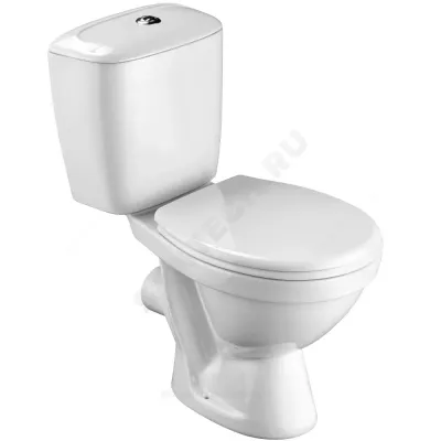 Унитаз-компакт Паллада белый нижний подвод горизонт/выпуск 2/реж дюропласт микролифт Santek 1.WH30.2.376